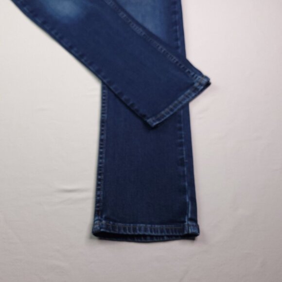 Hollister Mens Epic Flex Slim Straight Jeans 26X28 Stretch Dark Wash Hemmed - Picture 5 of 8